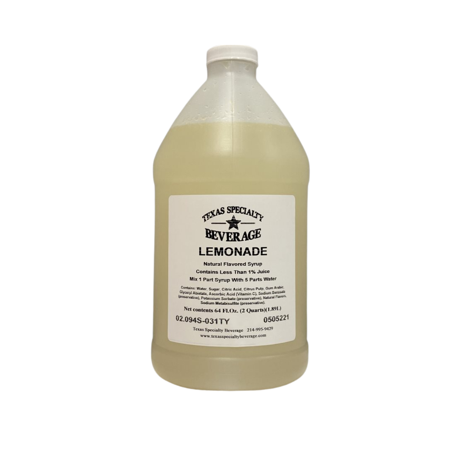 Texas Specialty Beverage Lemonade