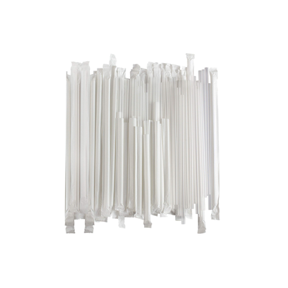 Various Colors Wrapped Giant Straws (8mm Diameter) Various Lengths