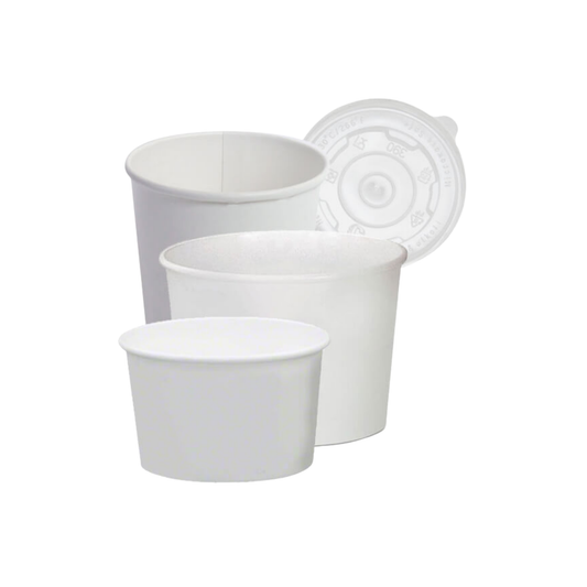 Ice Cream, Soup & Salad Food Containers and Lids (Hot & Cold)