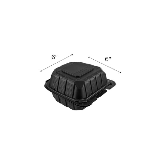 Mineral Filled PP Hinged Container - Black