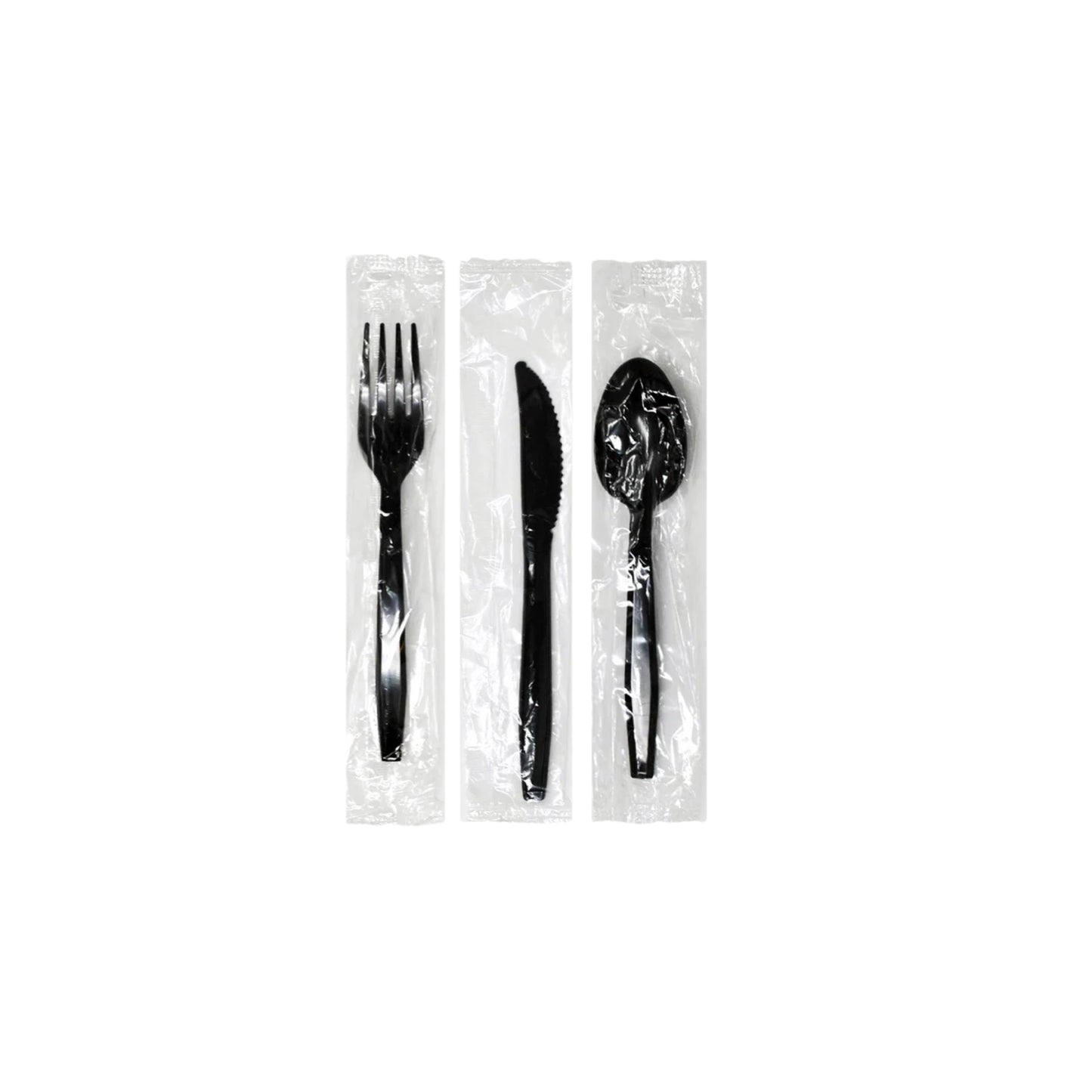 Heavy Duty PP Plastic Cutlery - Wrapped Individual and Kits