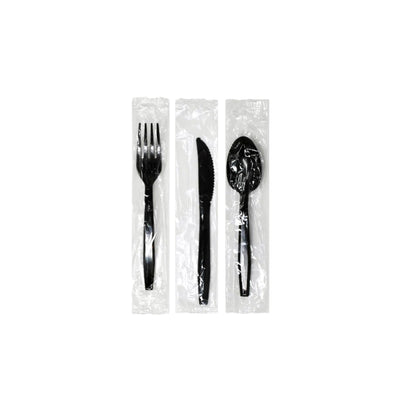 Heavy Duty PP Plastic Cutlery - Wrapped Individual and Kits