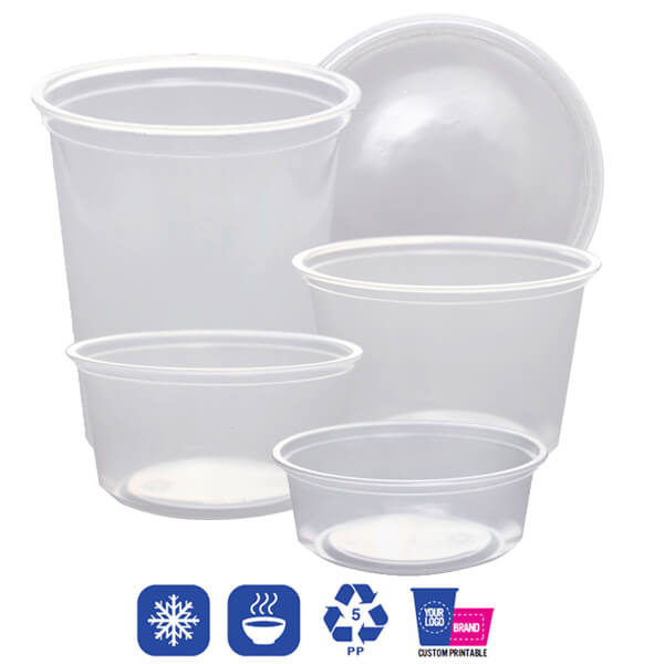 Food Takeout Packaging  Plastic PET Deli Containers 16 oz