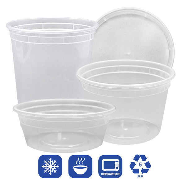 Wholesale Distributor for PP Injection-Molded Round Deli Containers w/Lids  Inc. - Texas Specialty Beverage